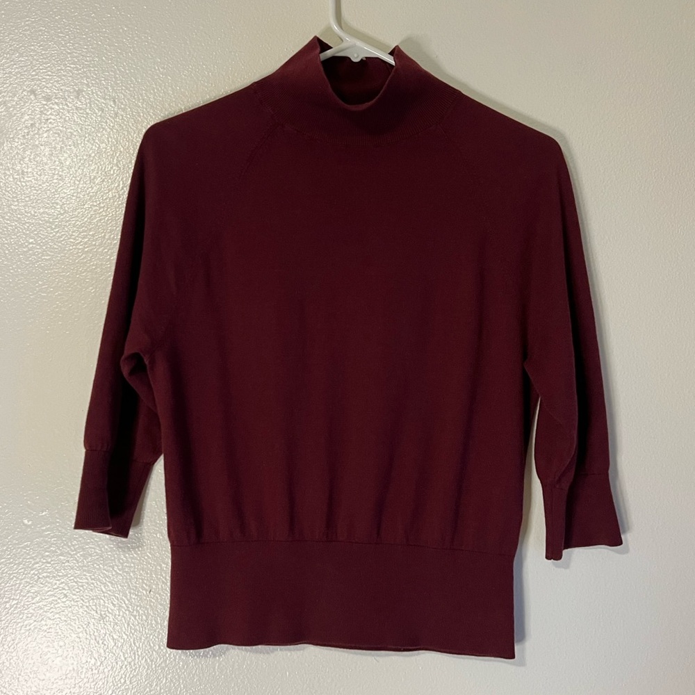 Talbots Mock Neck Petit or Cropped Sweater